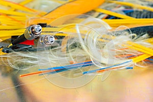 Optical fiber optic cables, telecommunication service