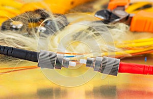 Optical fiber optic cables, telecommunication service