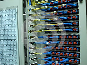 Optical fiber patch panel