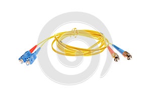 Optical fibers with SC-FC connectors