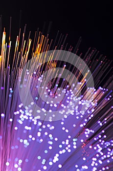 optical fibres dinamic flying from deep on technology