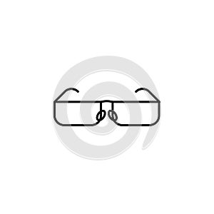 optical glasses icon. Element of eye care icon for mobile concept and web apps. Thin lin optical glasses icon can be used for web