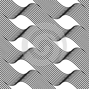 Optical Illusion art wave patterns
