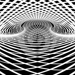 Optical illusion background.