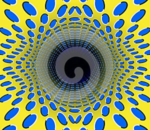 Optical illusion.black hole