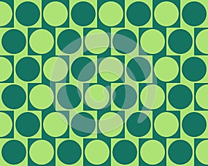 Optical Illusion Cafe Wall Effect Circles Green