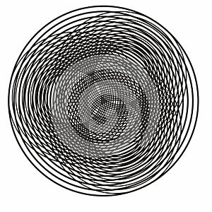 Optical illusion circle