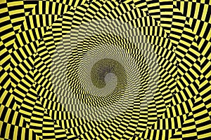 Optical illusion with circles