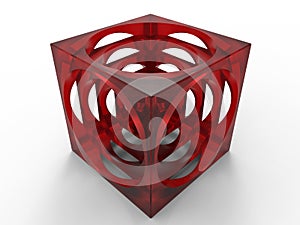 Optical illusion cube