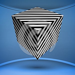 Optical illusion cube vector. Abstract vector illustration.