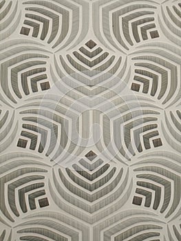 Optical illusion, a deceptive tile pattern