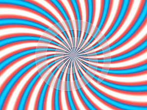 Optical Illusion Hypno Red Blue