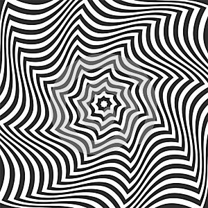Optical Illusion octagonal pattern background
