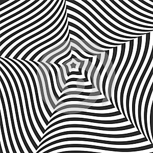 Optical Illusion Pentagonal wall paper pattern