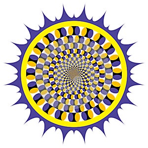 Optical illusion Spin Cycle (Vector)