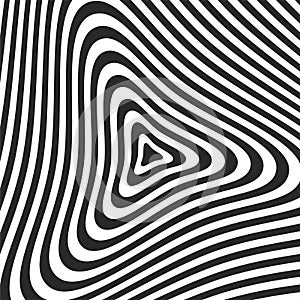Optical Illusion triangle art patterns