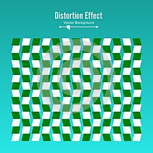 Optical Illusion. Vector 3d Art. Motion Dynamic Effect. Movement Executed In The Form. Geometric Magic Background.