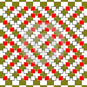 Optical Illusion. Vector 3d Art. Motion Dynamic Effect. Movement Executed In The Form. Geometric Magic Background.