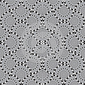 Optical Illusion, Vector Seamless Pattern. photo