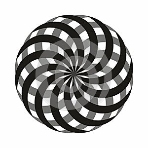 Optical kinetic illusion design author\'s illustration