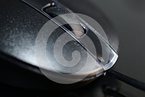 One optical mouse in black