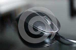 One optical mouse in black