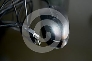 One optical mouse in black