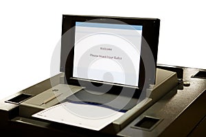 Optical Scan Voting Machine photo