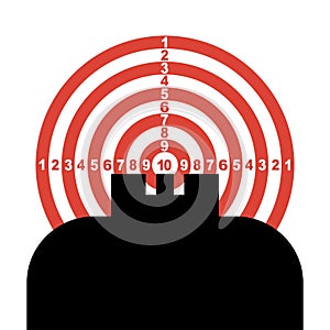 Optical sight. Vector