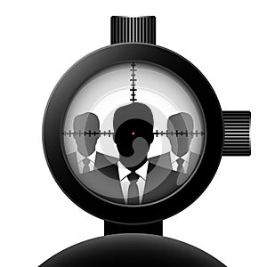 Optical sight. Vector