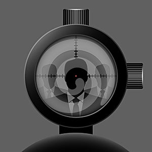 Optical sight. Vector
