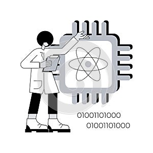 Optical technology abstract concept vector illustration.