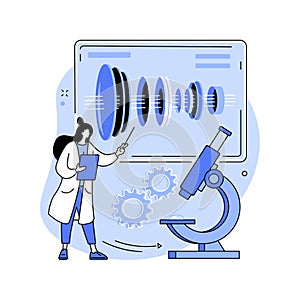 Optical technology abstract concept vector illustration.