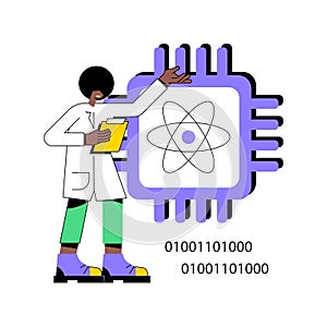 Optical technology abstract concept vector illustration.
