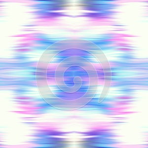 Optical tie dye kaleidoscope blur texture background. Seamless washed out symmetry ombre effect. 80s style retro