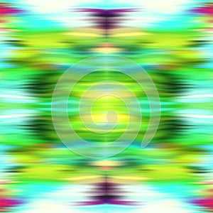 Optical tie dye kaleidoscope blur texture background. Seamless washed out symmetry ombre effect. 80s style retro