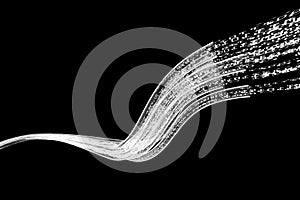 Optical wires data flow