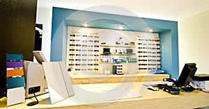 Opticial salon counter