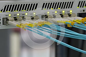 Optics fibre communication panel