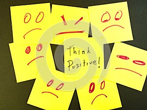 Optimism Amidst Negativity Sticky Notes