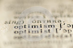 Optimism word dictionary