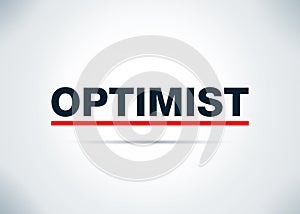 Optimist Abstract Flat Background Design Illustration