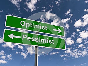 Optimist versus pessimist