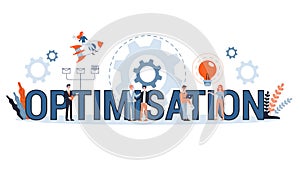 Optimization concept. Idea of improvement and development