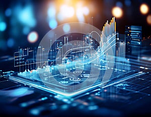 Optimization and efficiency techniques featuring elements like charts, graphs, and metrics representing performance improvement,