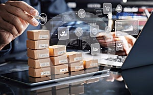 Optimization of procurement or purchasing product order and service solution.Crm Customer Relationship management for business