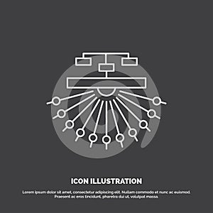 optimization, site, site, structure, Web Icon. Line vector symbol for UI and UX, website or mobile application