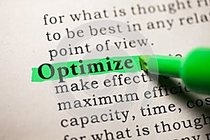 optimize