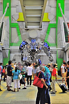 Optimus prime at the Universal Studio Singapore