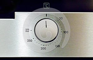 Option button stainless steal oven